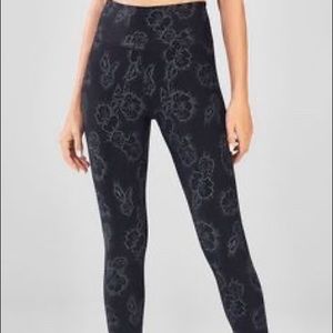 Fabletics Black Floral Leggings